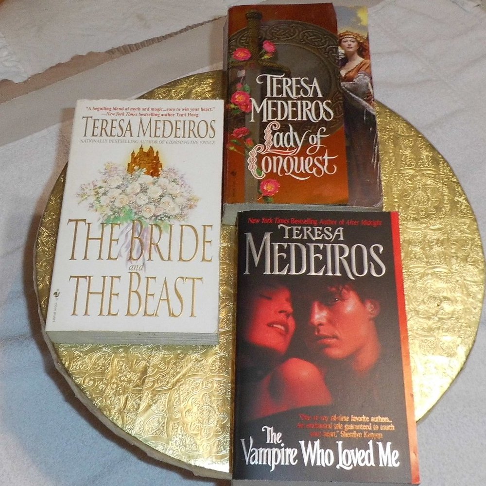Books -"The Bride and The Beast", "Lady of Conquest", "The Vampire Who Loved Me"